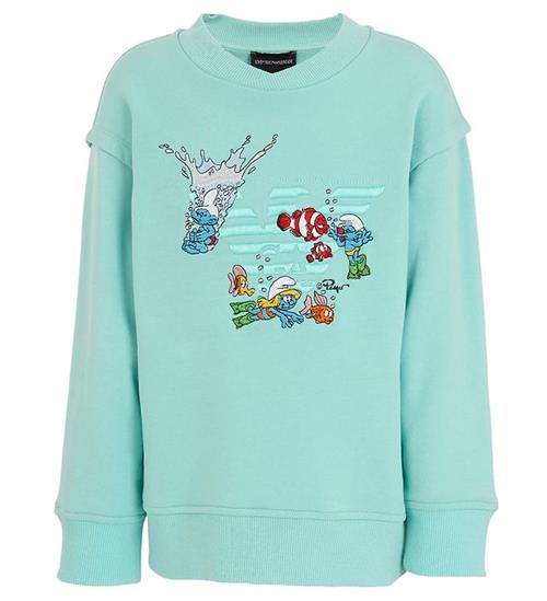 Se Emporio Armani Emporio Armani Sweatshirt - Sabbia Antigua m. SmÃ¸lfer ved KidsWorld