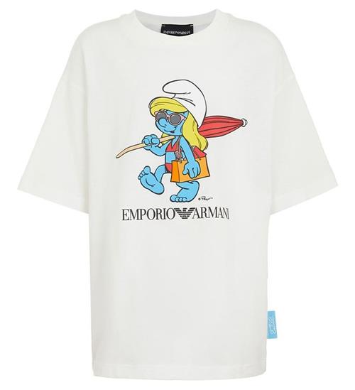 Se Emporio Armani T-shirt - Hvid m. SmÃ¸lfine ved KidsWorld