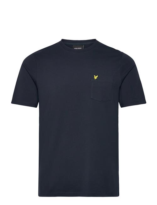 Se Lyle & Scott Pocket T-Shirt Lyle & Scott Navy ved Booztlet