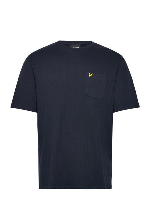 Lyle & Scott Textured Stripe T-Shirt Lyle & Scott Navy