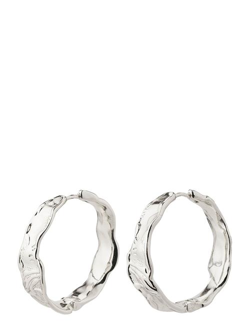 Se Pilgrim Julita Recycled Hoop Earrings Pilgrim Silver ved Booztlet