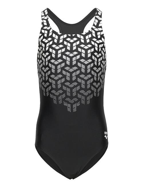 Se Arena Girl's Arena Kikko V Swimsuit Swim Pro Back Black- Arena Black ved Booztlet