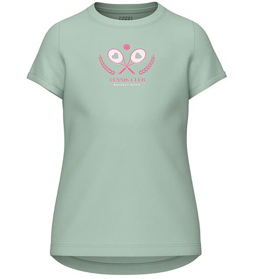 Se Name It Name It T-Shirt - NkfVix - Silt Green/Tennis Club ved KidsWorld