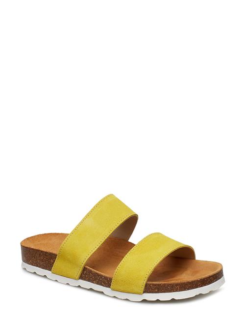 Twin Strap Slip In Bianco Yellow