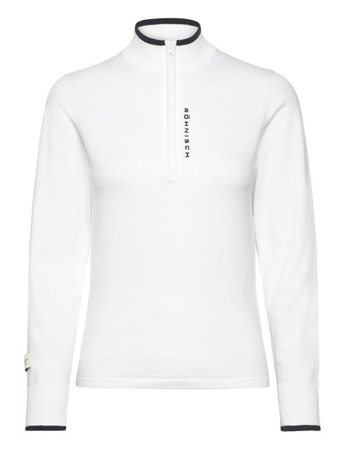 Se Röhnisch Knitted Half Zip Röhnisch White ved Booztlet