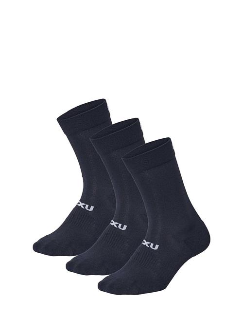 Se 2XU Crew Socks 3 Pack 2XU Black ved Booztlet