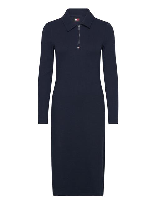 Tjw Half Zip Rib Polo Dress Tommy Jeans Navy