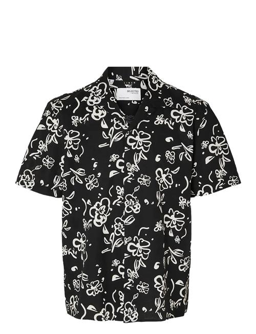 Slhrelaxsun Shirt Ss Resort Selected Black