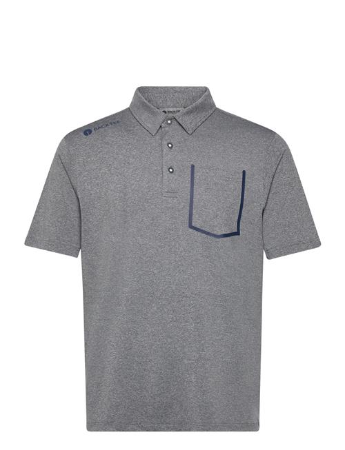 Se BACKTEE Mens Melange Polo BACKTEE Grey ved Booztlet