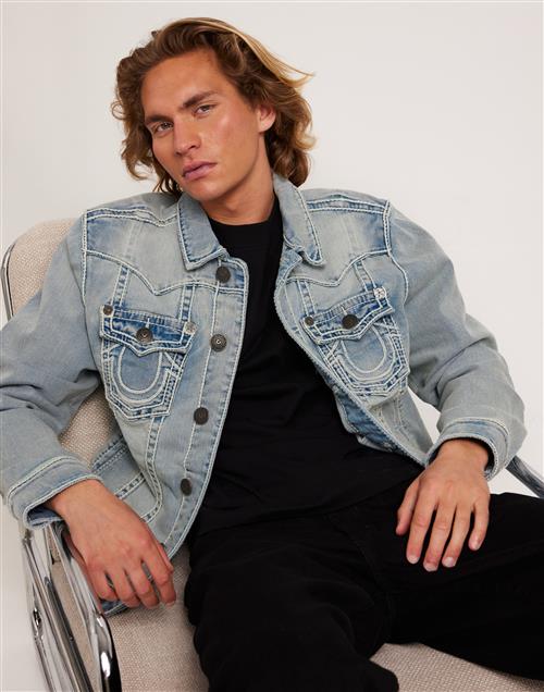 True Religion Jimmy Jacket Rope Stitch Denimjakker Blå