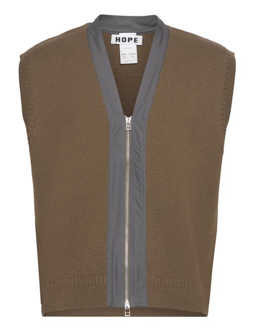 Se Hope Merino Wool Sweater Vest Hope Khaki ved Booztlet