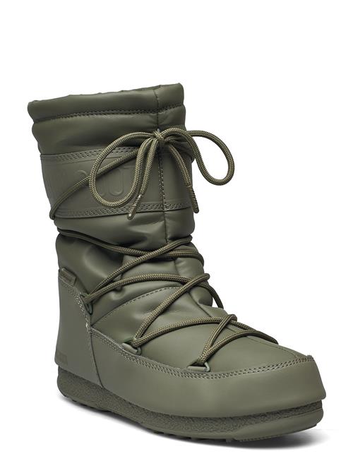 Se Moon Boot Mb Mid Rubber Wp Moon Boot Green ved Booztlet