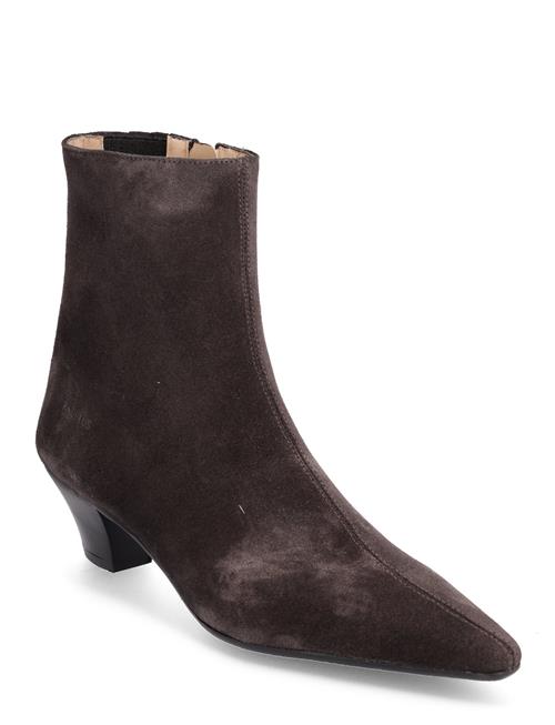 Se ANGULUS Boots - Block Heel With Zipper ANGULUS Brown ved Booztlet