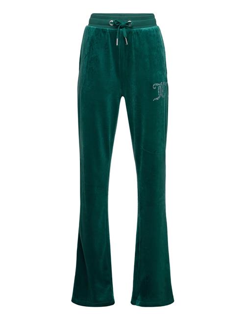 Se Juicy Couture Diamante Velour Bootcut Juicy Couture Green ved Booztlet