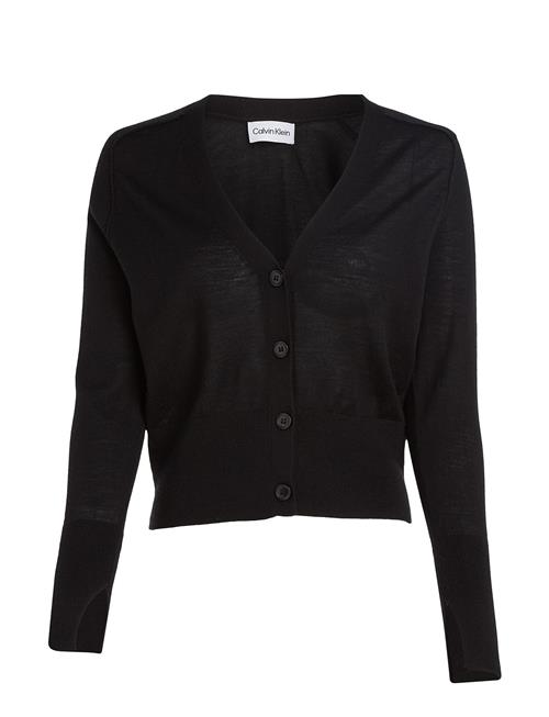 Calvin Klein Extra Fine Wool Cardigan Calvin Klein Black