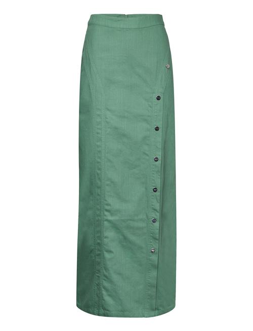 Cannari Concept Washed Twill Long Skirt Cannari Concept Green