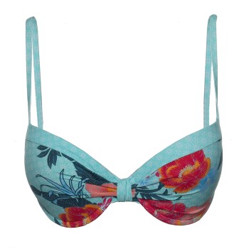 Esprit Peony Beach Padded Push Up Bikini Turkis Mønster B 36 Dame