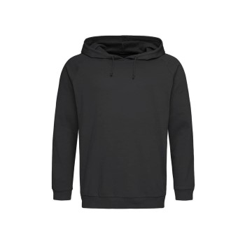 Se Stedman Hooded Sweatshirt Unisex Sort bomuld X-Small ved Timarco