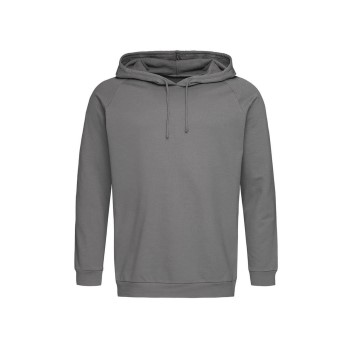 Stedman Hooded Sweatshirt Unisex Grå bomuld Small