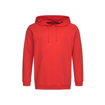 Se Stedman Hooded Sweatshirt Unisex Rød bomuld Medium ved Timarco