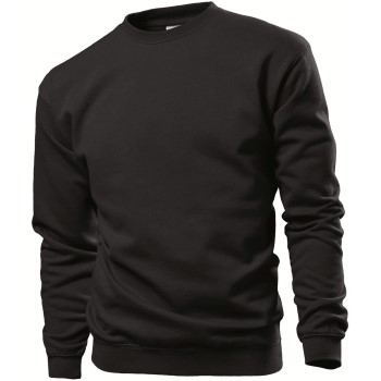 Stedman Sweatshirt Men Sort X-Small Herre