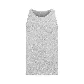 Stedman Tank Top For Men Gråmelerad bomuld Small Herre