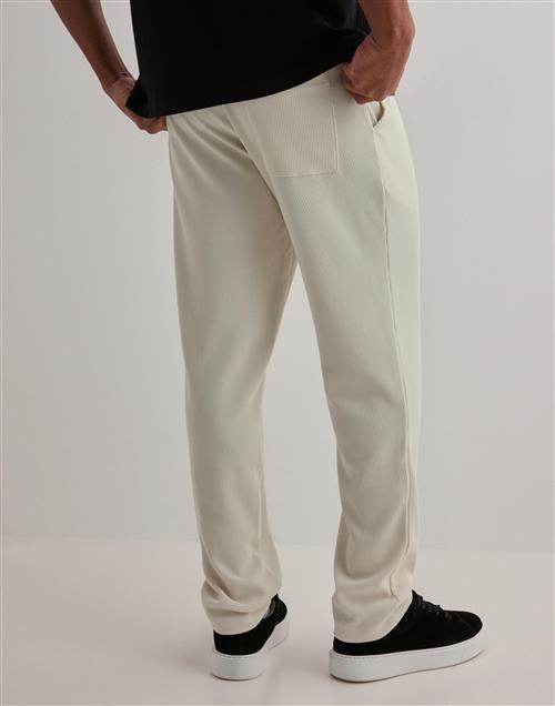 Selected Homme SLHSTRAIGHT196-Plisse Trouser Ex Bukser Beige