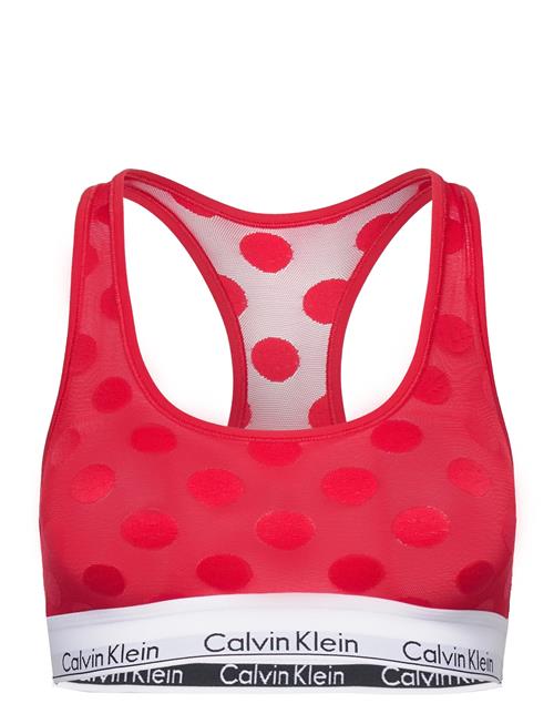 Se Calvin Klein Unlined Bralette Calvin Klein Red ved Booztlet