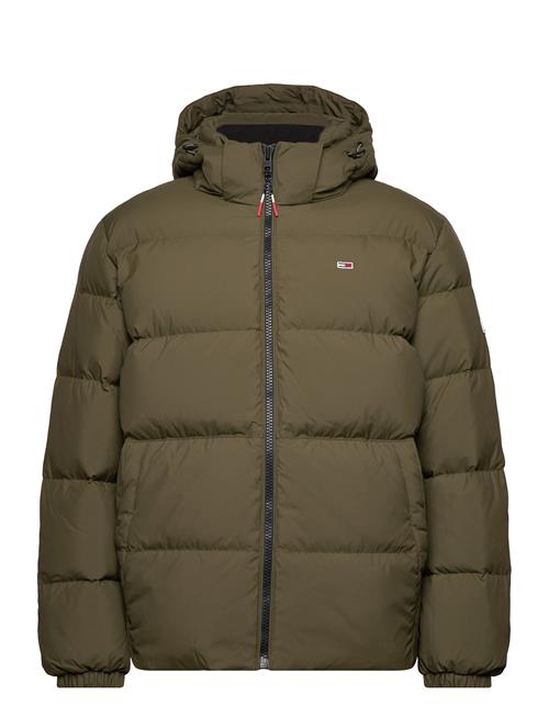 Se Tommy Jeans Tjm Essential Down Jacket Tommy Jeans Khaki ved Booztlet