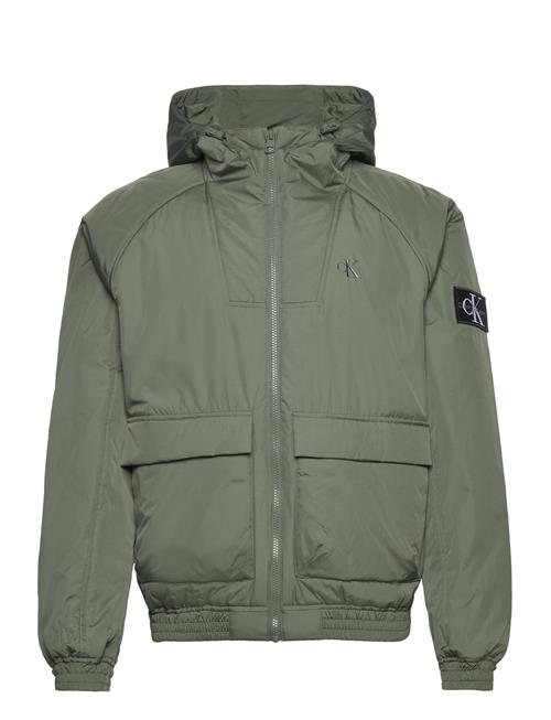 Calvin Klein Jeans Padded Hooded Harrington Calvin Klein Jeans Green