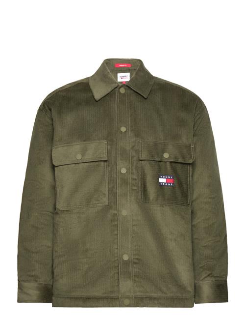 Tommy Jeans Tjm Sherpa Lined Cord Overshirt Tommy Jeans Khaki