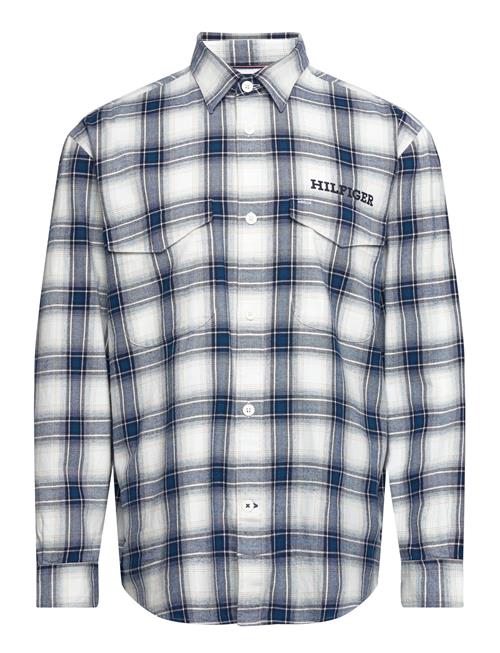 Tommy Hilfiger Shadow Check Overshirt Tommy Hilfiger Navy