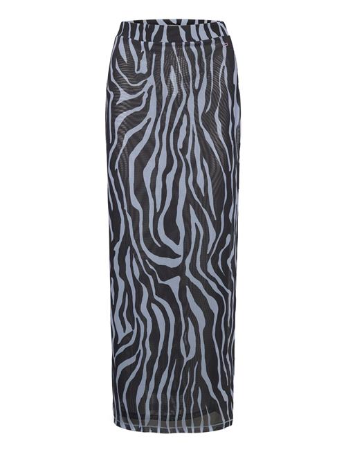 Tjw Lr Zebra Knit Maxi Skirt Tommy Jeans Navy