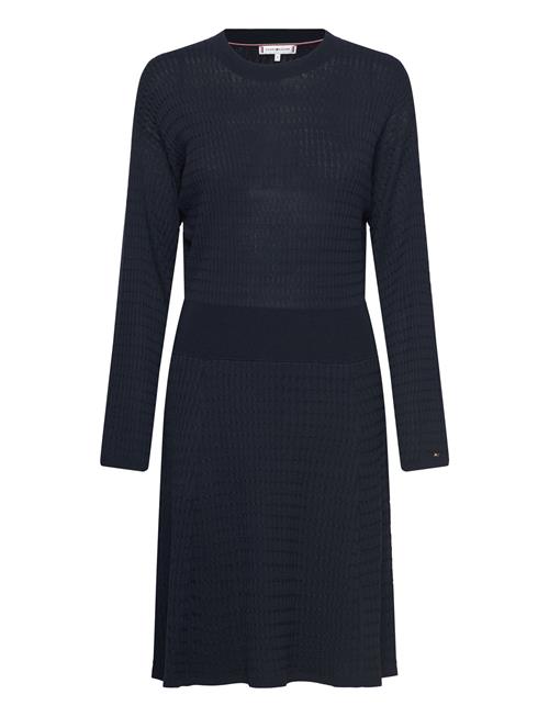 Tommy Hilfiger Micro Cable F&F Dress Tommy Hilfiger Black