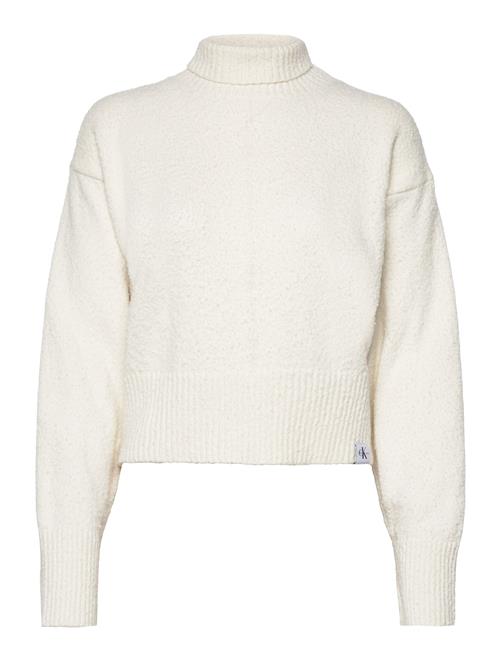 Calvin Klein Jeans Boucle High Neck Sweater Calvin Klein Jeans Cream