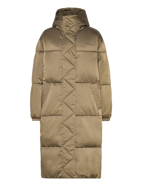 Tjw Long Satin Puffer Tommy Jeans Khaki