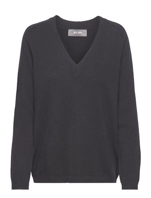 Se MOS MOSH Mmarlie Cashmere V-Neck Knit MOS MOSH Black ved Booztlet