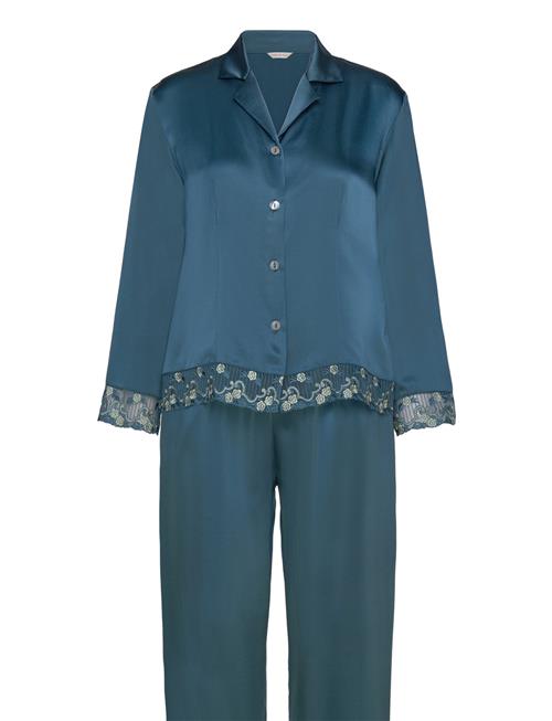 Se Lady Avenue Pure Silk - Pyjamas Lady Avenue Blue ved Booztlet