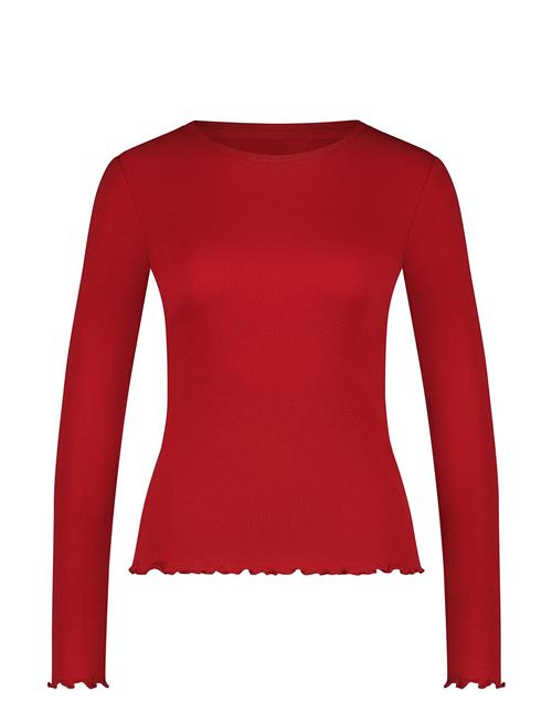 Hunkemöller Top Ls Cotton Rib Babylock Hunkemöller Red