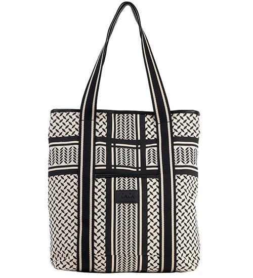 Lala Berlin Lala Berlin Shopper - Carmela 2.0 - Heritage Stripe Black