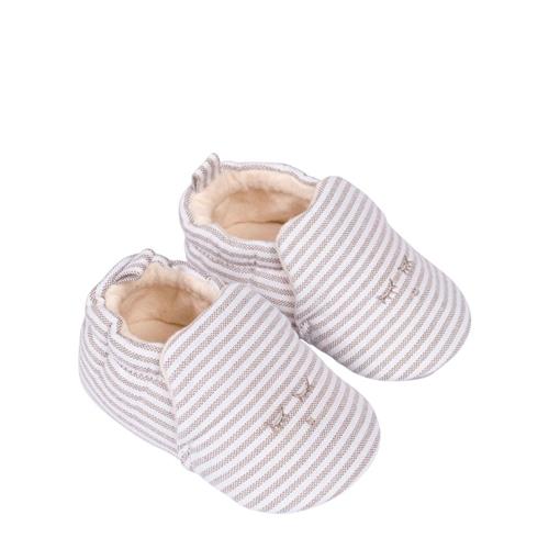 Se Livly Stribede Babyskoer Beige | Beige | 16 EU ved Babyshop