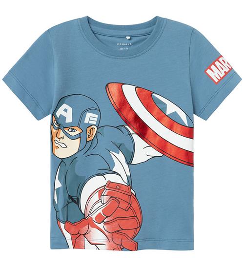 Name It Name It T-shirt - NmmAlstair Marvel - Provincial Blue