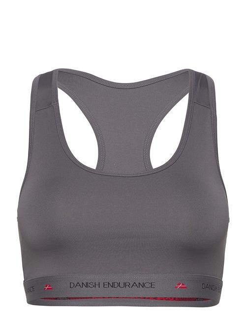 Se Danish Endurance Women's Sports Bralette 1-Pack Danish Endurance Grey ved Booztlet