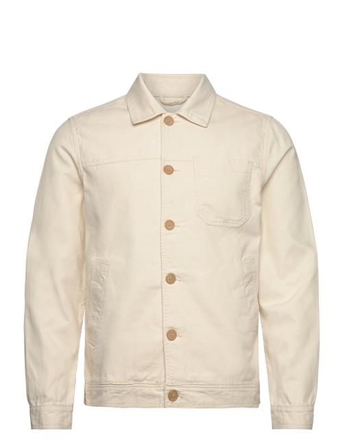 Lindbergh Cropped Length Overshirt Lindbergh Cream