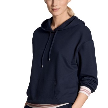 Se Calida Calida Favourites Lounge Hoodie Mørkblå bomuld Small Dame ved Timarco