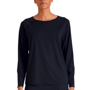 Se Calida DSW Balancing Long Sleeve Shirt Mørkblå modal XX-Small Dame ved Timarco