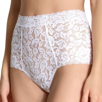 Calida Trusser Natural Comfort Lace Maxi Brief Hvid polyamid Large Dame