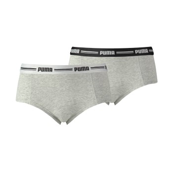 Puma Trusser 2P Iconic Mini Shorts Grå Medium Dame