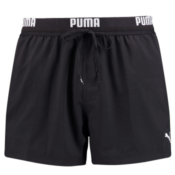 Puma Badebukser Logo Short Length Swim Shorts Sort polyester Medium Herre