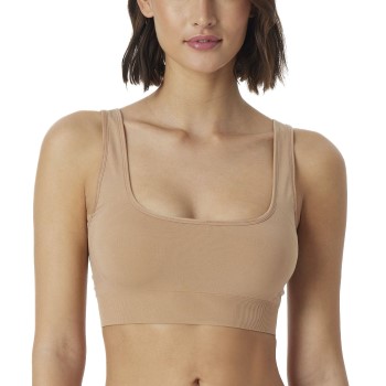 Schiesser Bh Bustier Seamless Top Beige polyamid Small Dame